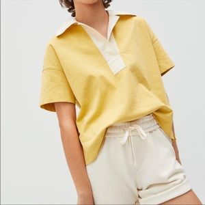 Everlane The Retro Jersey Polo Tee in yellow